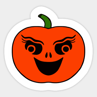 FLIRTY Funny Halloween Pumpkin Sticker